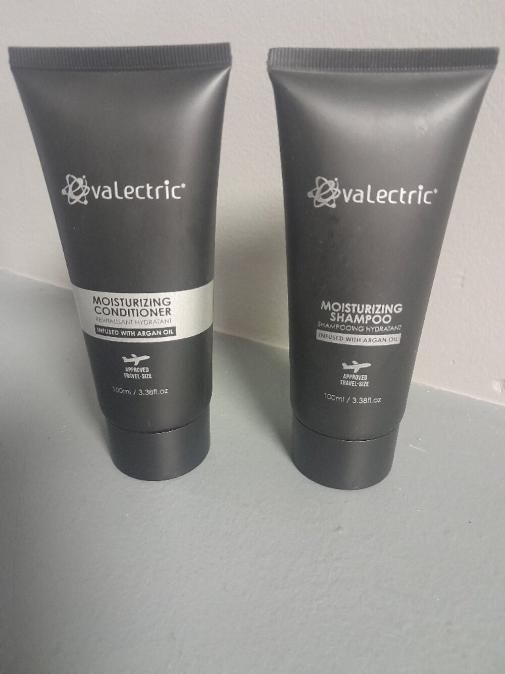 Evalectric Moisturizing Shampoo&Conditioner Set-Argan oil-3.38 fl oz/100 ml Each